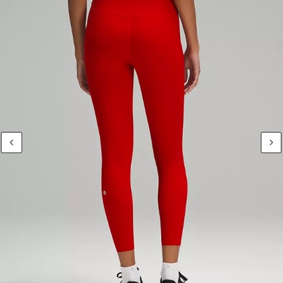 Brand New - Lululemon Red Tights 25" Sze 8 - Picture 4 of 4